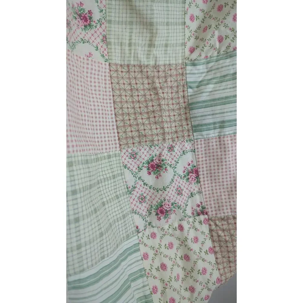 Vintage Patchwork Cottagecore Pillow Shams Shabby Chic Standard 20x26